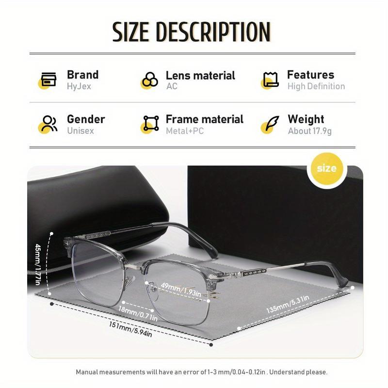 Marcivo Unisex Half-Frame Business Glasses