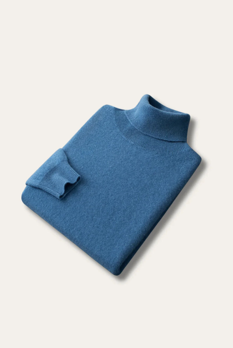 David - Luxe Cashmere Turtleneck Sweater for Men
