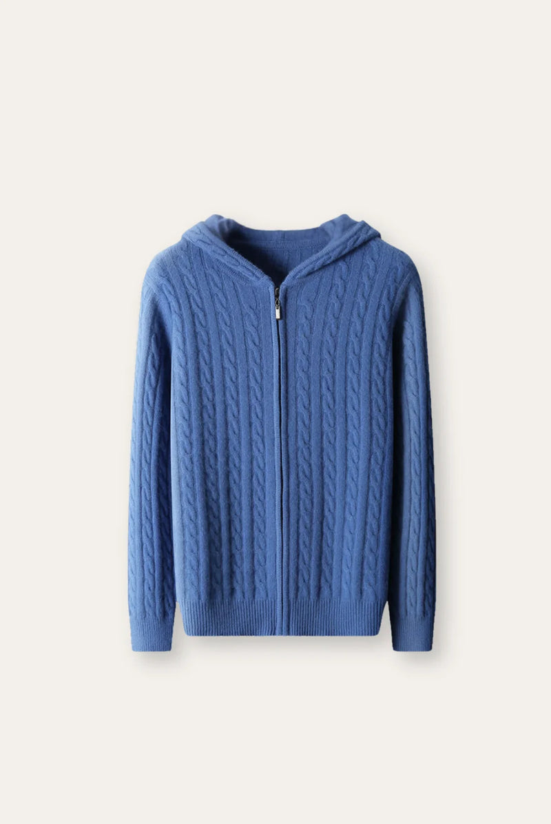 MARCIVO Skylar - Cozy Knit Hoodie Sweater for Men