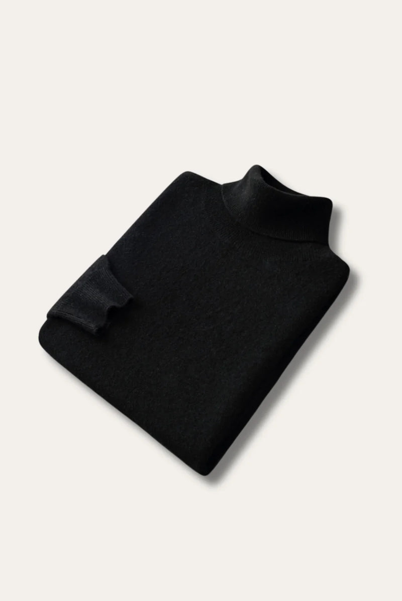 David - Luxe Cashmere Turtleneck Sweater for Men