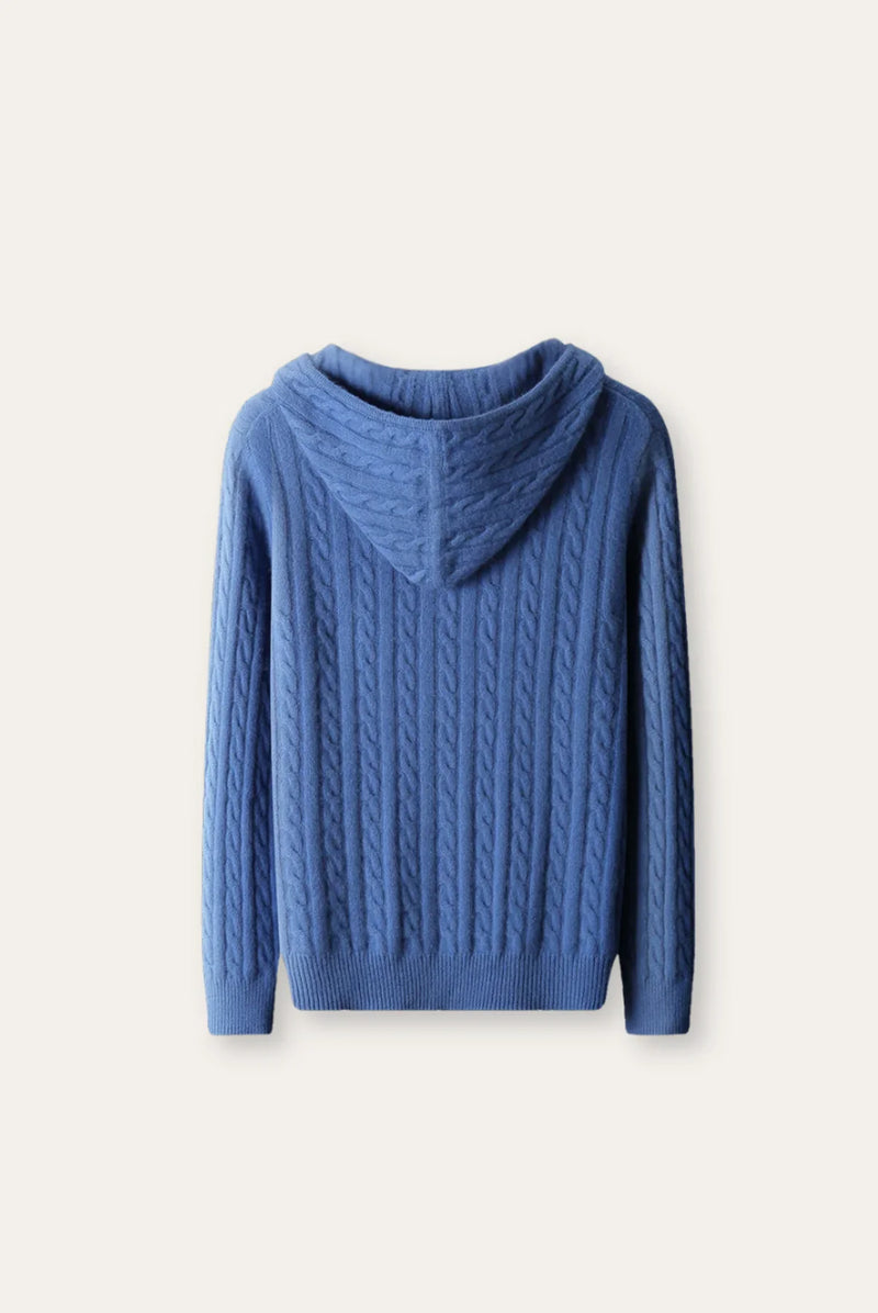 MARCIVO Skylar - Cozy Knit Hoodie Sweater for Men