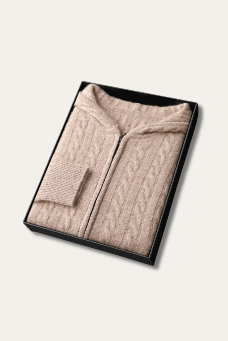 MARCIVO Skylar - Cozy Knit Hoodie Sweater for Men