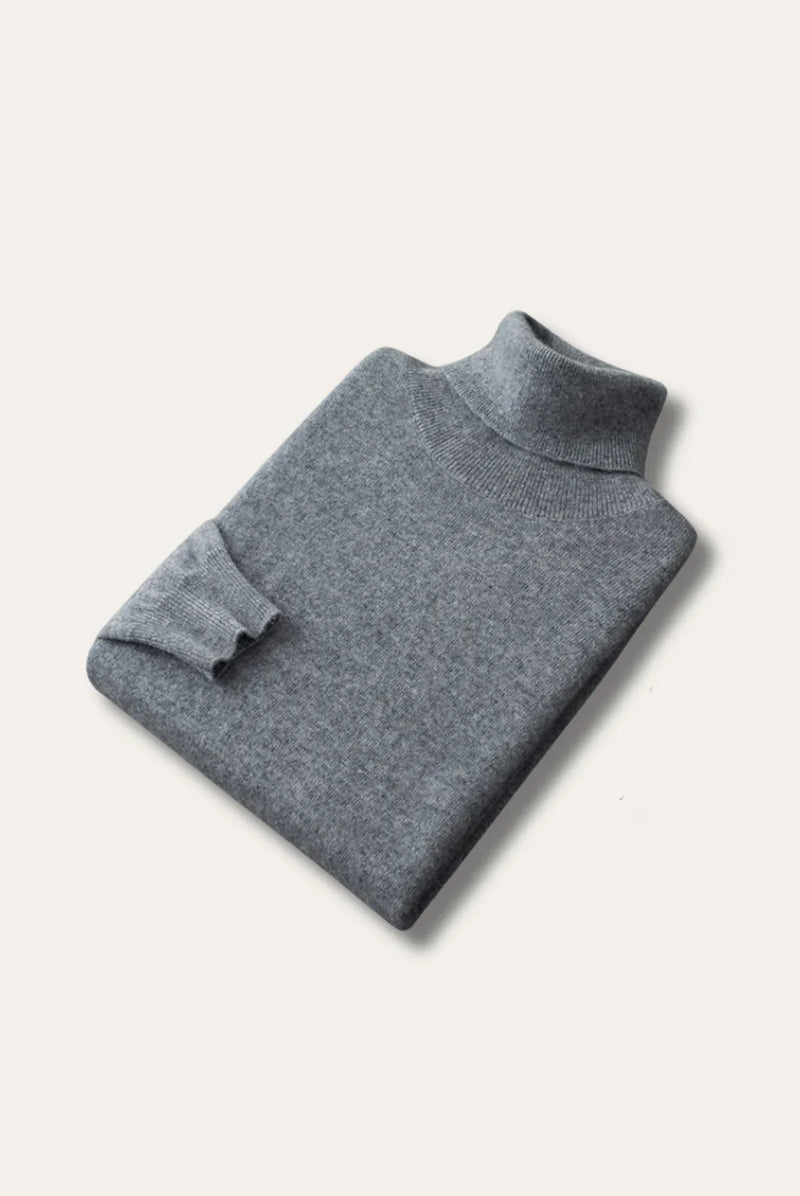 David - Luxe Cashmere Turtleneck Sweater for Men