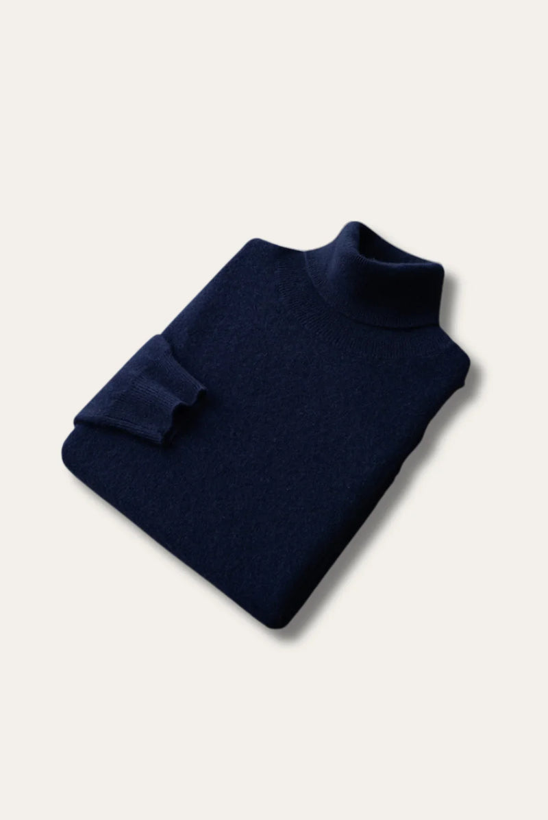 David - Luxe Cashmere Turtleneck Sweater for Men