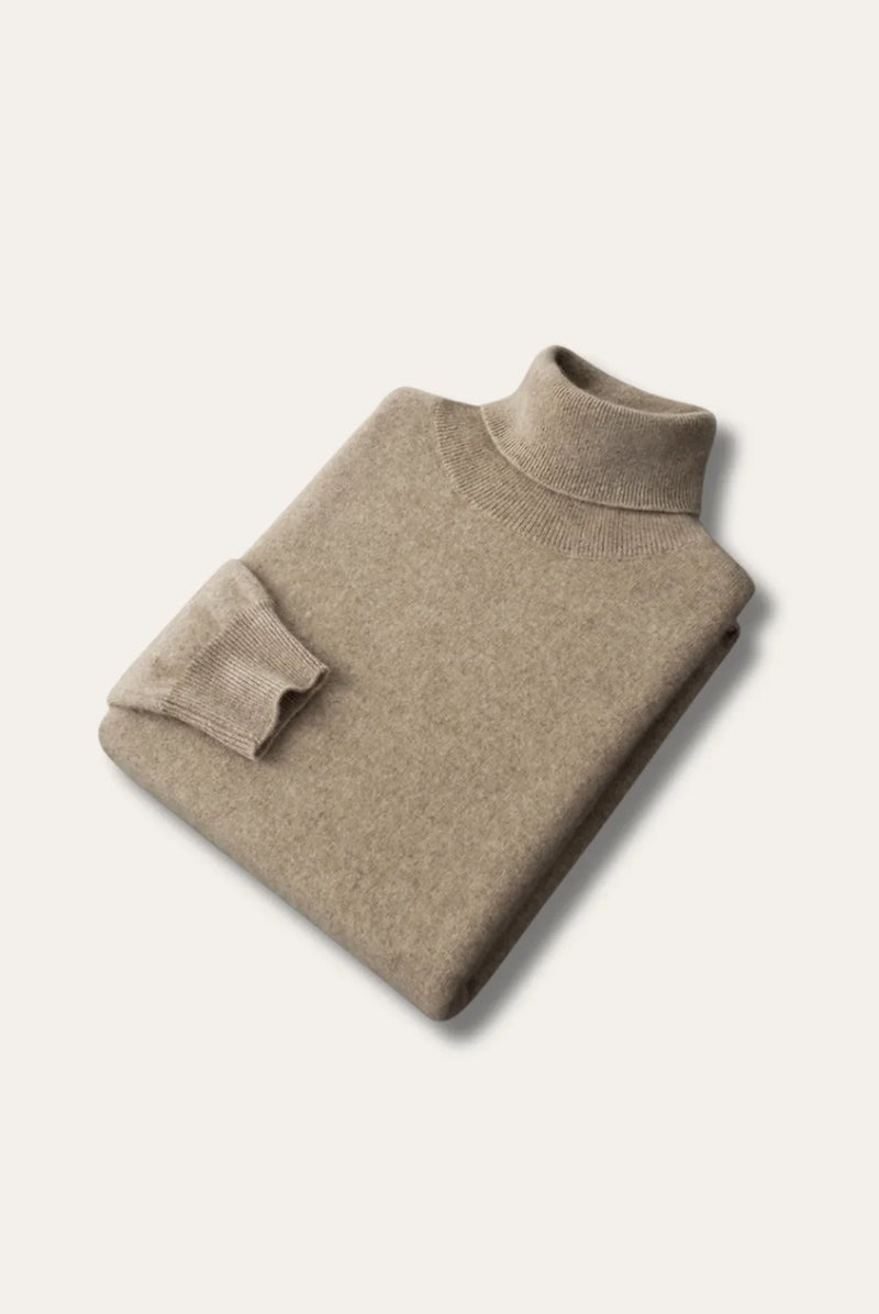 David - Luxe Cashmere Turtleneck Sweater for Men