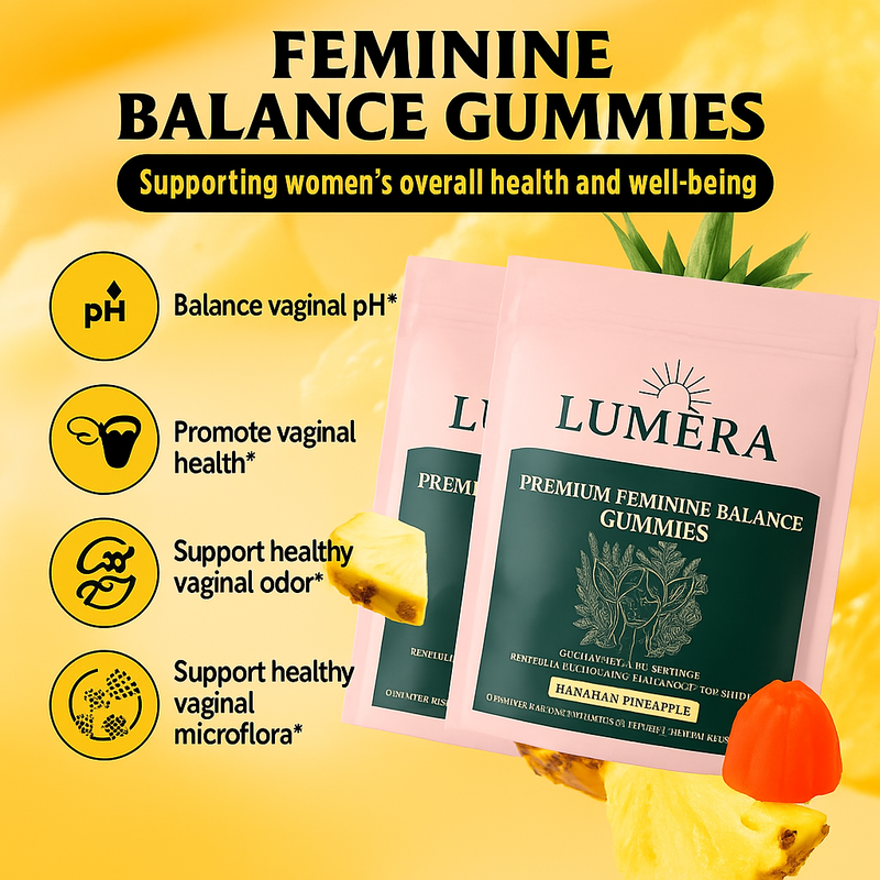 Lumèra Premium Feminine Balance Gummies – Hawaiian Pineapple
