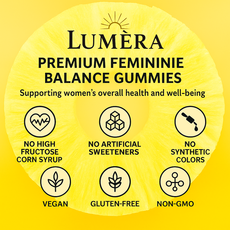 Lumèra Premium Feminine Balance Gummies – Hawaiian Pineapple