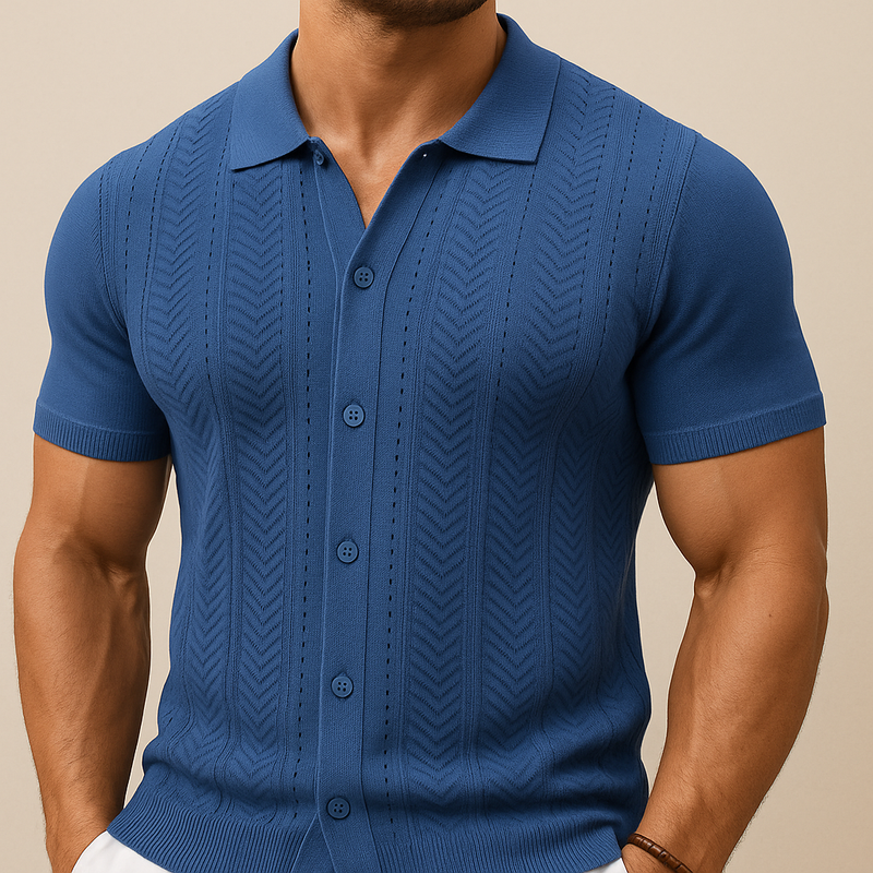 Men's Vintage Knit Summer Shirt
