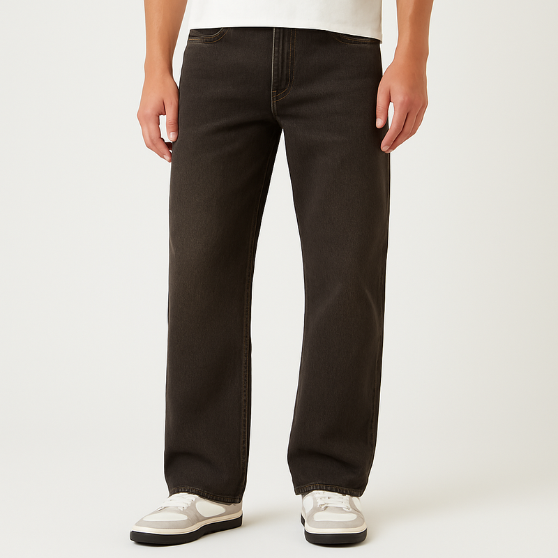 Blake Extreme Baggy Jeans Overdyed Brown