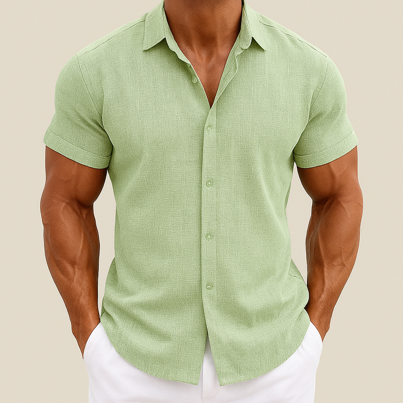 Men's Summer Cotton Linen Shirt