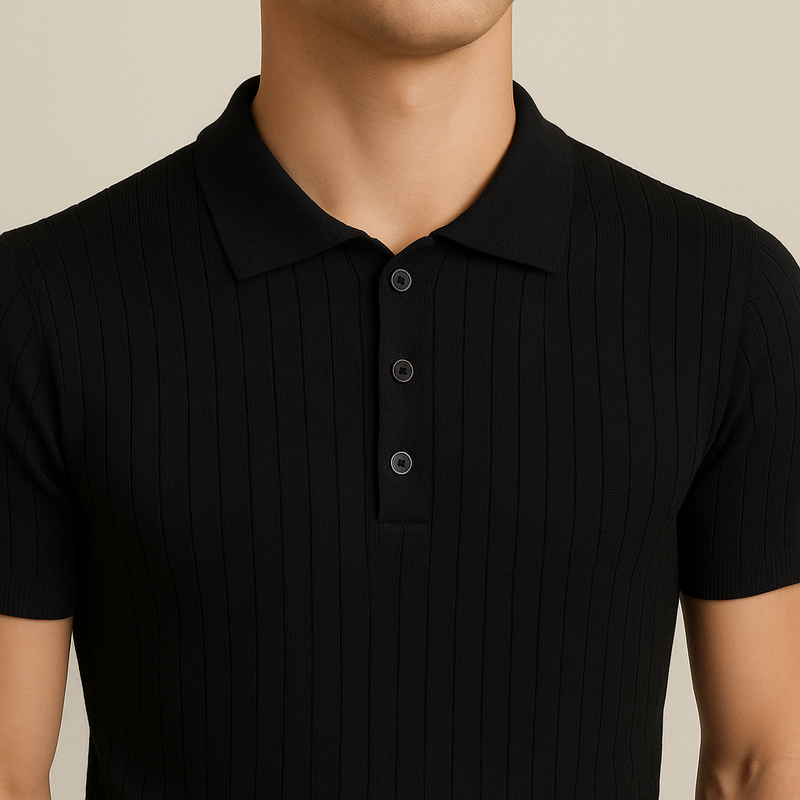 Elastic Casual Polo T-Shirt for Men
