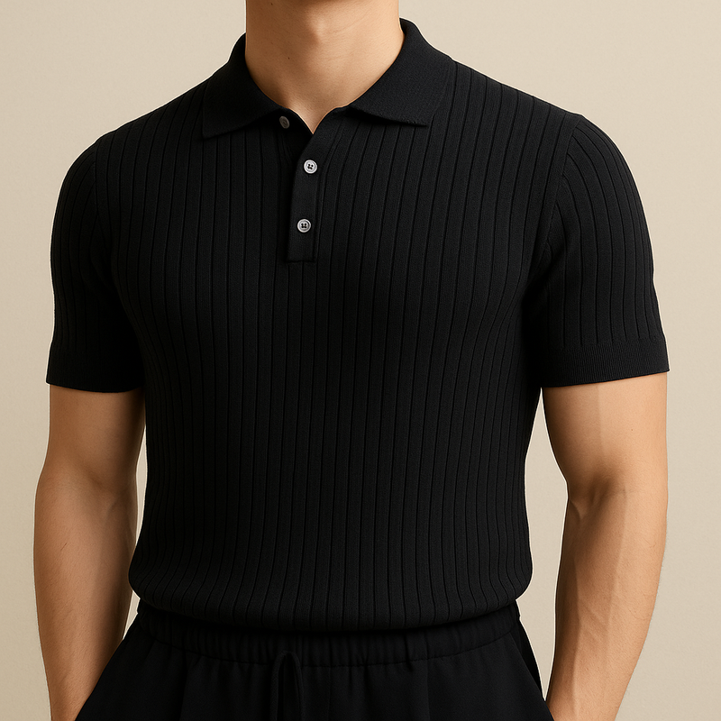 Elastic Casual Polo T-Shirt for Men