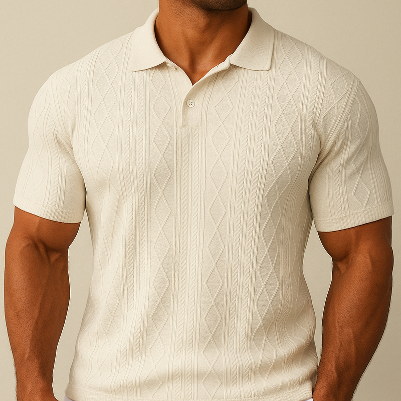 Polo Casual Texturizada Masculina