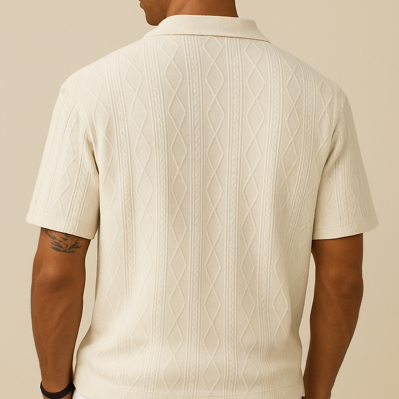 Polo Casual Texturizada Masculina