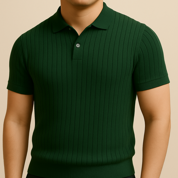 Retro Striped Summer Collar T-Shirt