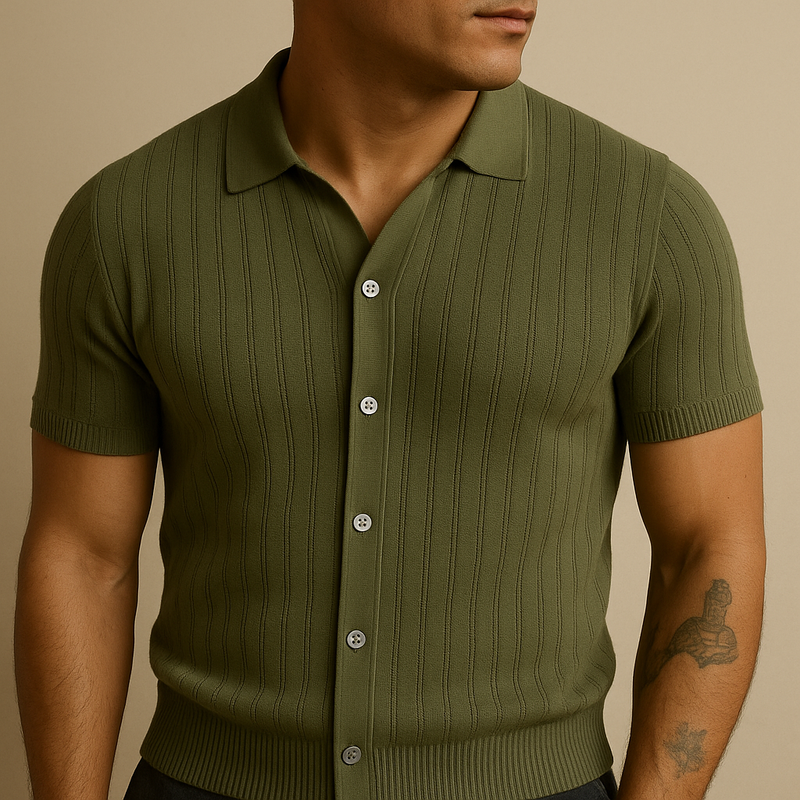 Men’s Hollow Knit Summer Shirt