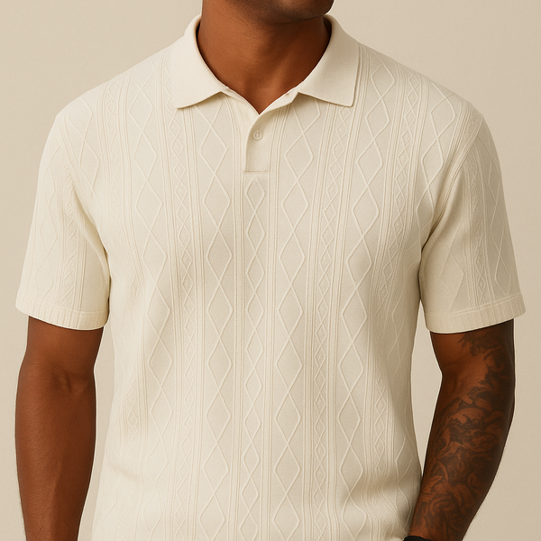 Polo Casual Texturizada Masculina