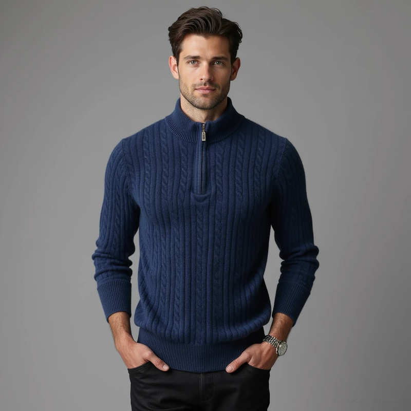 Aspen Cashmere Half-Zip Pullover