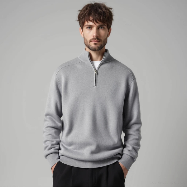 Lugano Merino Wool Half-Zip